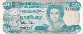 Bahamas, 10 Dollars, 1974, UNC(-), p47
Estimate: USD 110-220