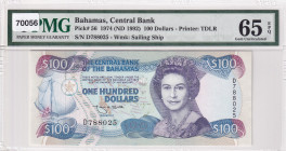 Bahamas, 100 Dollars, 1974, UNC, p56
PMG 65 EPQ
Estimate: USD 1500-3000