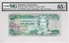Bahamas, 10 Dollars, 1996, UNC, p59
PMG 65 EPQ
Estimate: USD 200-400