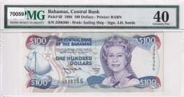 Bahamas, 100 Dollars, 1996, XF, P62
PMG 40
Estimate: USD 250-500