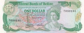 Belize, 1 Dollar, 1983, UNC, p43r, REPLACEMENT
Estimate: USD 150-300