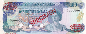 Belize, 100 Dollars, 1983, UNC, p50as, SPECIMEN
Estimate: USD 1250-2500