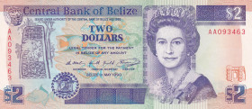 Belize, 2 Dollars, 1990, UNC, p52a
Estimate: USD 10-20