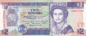 Belize, 2 Dollars, 1991, AUNC, p52b
Estimate: USD 15-30