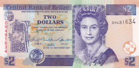 Belize, 2 Dollars, 2007, UNC, p66c
Estimate: USD 5-10