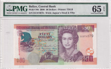 Belize, 50 Dollars, 2006, UNC, p70b
Estimate: USD 100-200