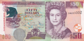 Belize, 50 Dollars, 2014, UNC, p70e
Estimate: USD 75-150