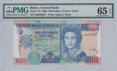 Belize, 100 Dollars, 2006, UNC, p71b
Estimate: USD 200-400