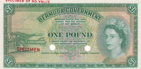 Bermuda, 1 Pound, 1952, UNC, p19cts, SPECIMEN
Estimate: USD 1500-3000