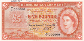 Bermuda, 5 Pounds, 1966, UNC, p21d, SPECIMEN
Estimate: USD 2250-4500