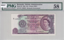 Bermuda, 10 Pounds, 1964, AUNC, p22a
Estimate: USD 4000-8000
