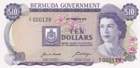 Bermuda, 10 Dollars, 1970, UNC, p25a
Estimate: USD 450-900