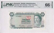 Bermuda, 20 Dollars, 1970, UNC, p26a
Estimate: USD 450-900