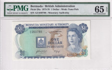 Bermuda, 1 Dollar, 1975/76, UNC, p28a
Estimate: USD 40-80