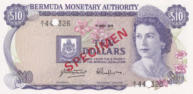Bermuda, 10 Dollars, 1978, UNC, p30as, SPECIMEN
Estimate: USD 20-40