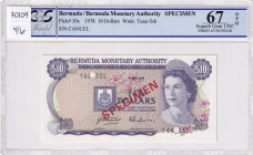 Bermuda, 10 Dollars, 1978, UNC, p30s, SPECIMEN
Estimate: USD 100-200
