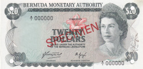 Bermuda, 20 Dollars, 1976, UNC, p31bs, SPECIMEN
Estimate: USD 250-500
