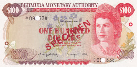 Bermuda, 100 Dollars, 1982, UNC, p33as, SPECIMEN
Estimate: USD 125-250