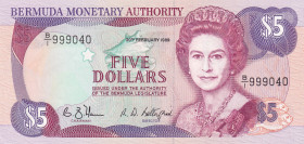 Bermuda, 5 Dollars, 1989, UNC, p35a
Estimate: USD 75-150