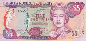 Bermuda, 5 Dollars, 2000, UNC, p51a
Estimate: USD 15-30
