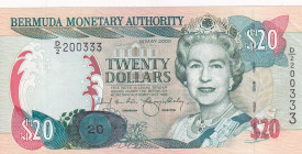 Bermuda, 20 Dollars, 2000, UNC, p53a
Estimate: USD 60-120