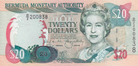Bermuda, 20 Dollars, 2000, UNC, p53a
Estimate: USD 40-80