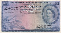 British Caribbean Territories, 2 Dollars, 1953, VF, p8a
Estimate: USD 200-400