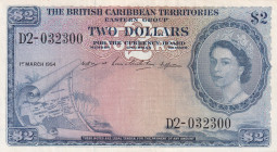 British Caribbean Territories, 2 Dollars, 1954, XF(+), p8b
Estimate: USD 300-600