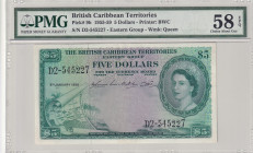 British Caribbean Territories, 5 Dollars, 1956, AUNC, p9b
Estimate: USD 1500-3000