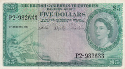 British Caribbean Territories, 5 Dollars, 1961, XF, p9c
Estimate: USD 225-450