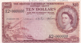 British Caribbean Territories, 10 Dollars, 1962, AUNC, p10s, SPECIMEN
Estimate: USD 1250-2500