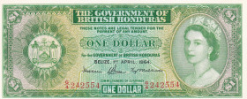 British Honduras, 1 Dollar, 1964, UNC, p28bs
Estimate: USD 250-500