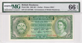British Honduras, 1 Dollar, 1964, UNC, p28b
Estimate: USD 225-450