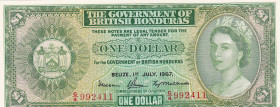 British Honduras, 1 Dollar, 1967, UNC, p28b
Estimate: USD 300-600