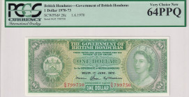 British Honduras, 1 Dollar, 1970, UNC, p28c
Estimate: USD 175-350