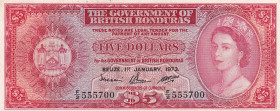 British Honduras, 5 Dollars, 1973, XF(+), p30c
Estimate: USD 400-800