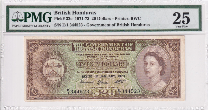 British Honduras, 20 Dollars, 1973, VF, p32c
Estimate: USD 1000-2000