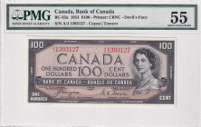 Canada, 100 Dollars, 1954, AUNC, p35a
Estimate: USD 450-900