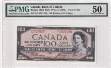 Canada, 100 Dollars, 1954, AUNC, p35b
Estimate: USD 300-600