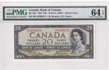 Canada, 20 Dollars, 1954, UNC, p70b
Estimate: USD 750-1500