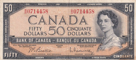 Canada, 50 Dollars, 1954, VF, p81b
Estimate: USD 75-150