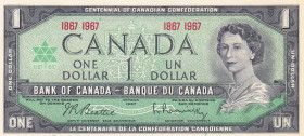 Canada, 1 Dollar, 1967, UNC, P84
Estimate: USD 5-10