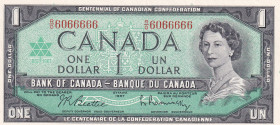 Canada, 1 Dollar, 1967, UNC, p84b
Estimate: USD 40-80