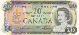 Canada, 20 Dollars, 1969, UNC, p89br, REPLACEMENT
Estimate: USD 500-100