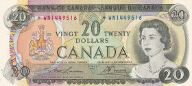 Canada, 20 Dollars, 1969, UNC, p89br, REPLACEMENT
Estimate: USD 550-1100
