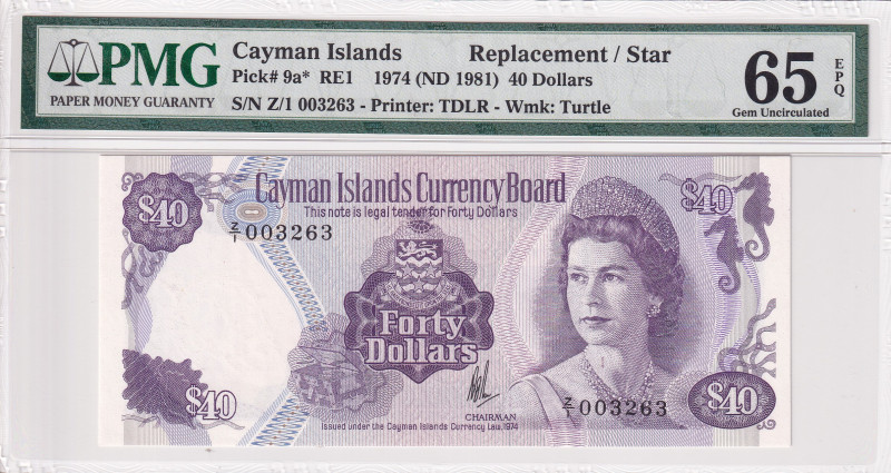 Cayman Islands, 40 Dollars, 1974/81, UNC, p9a
Estimate: USD 400-800