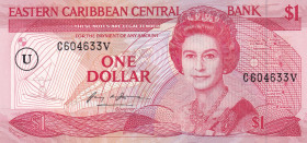 East Africa, 10 Dollars, 1985/88, UNC, p17v
Vincent Island
Estimate: USD 20-40