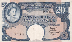 East Africa, 20 Shillings, 1958, VF(+), p39
Estimate: USD 100-200