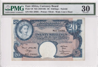 East Africa, 20 Shillings, 1958/60, VF, p39
Estimate: USD 200-400