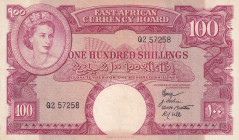 East Africa, 100 Shillings, 1958, AUNC, p40
Estimate: USD 500-1000